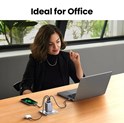 UGREEN Nexode Pro Mini FC zidni punjač 100W, 2x USB-C, USB-A, USB-C kabel, GaN, sivi