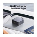 UGREEN Nexode Pro zidni punjač 160W, 3×USB-C/1×USB-A, USB-C kabel, GaN, sivi