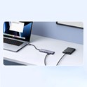 UGREEN 5-portni USB-C HUB 3x USB-A 3.2, 1xUSB-C PD, 1xHDMI 4K 30 fps, sivi