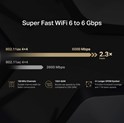 Mercusys MR90X AX600 bežični usmjerivač (Dual-Band WiFi 6 Router) 1148Mbps/4804Mbps (2.4GHz/5GHz),802.11ax/ac/a/b/g/n, 2×G-LAN, 1×G-WAN, 1× 2.5 Gbps WAN/LAN, 8x dBi fiksne omni-direkcione antene