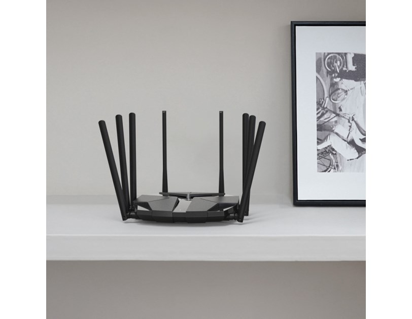 Mercusys MR90X AX600 bežični usmjerivač (Dual-Band WiFi 6 Router) 1148Mbps/4804Mbps (2.4GHz/5GHz),802.11ax/ac/a/b/g/n, 2×G-LAN, 1×G-WAN, 1× 2.5 Gbps WAN/LAN, 8x dBi fiksne omni-direkcione antene