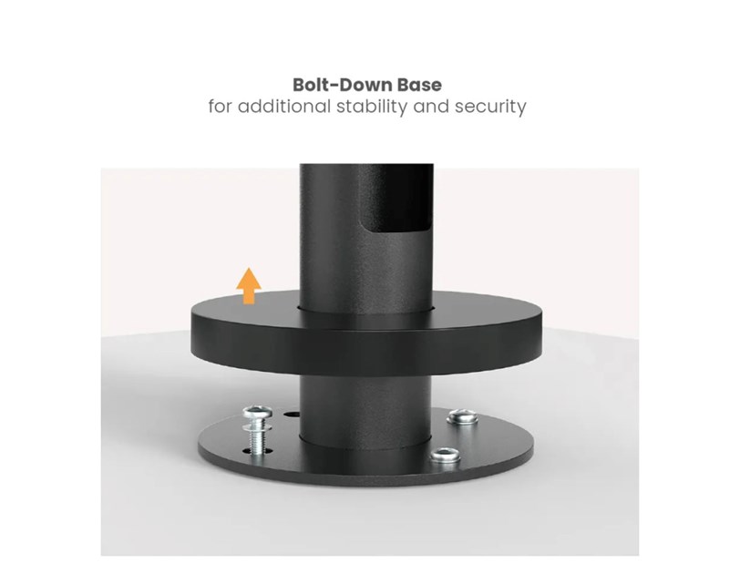 Roline stalak za POS uređaj, Swivel & Tilt, crni