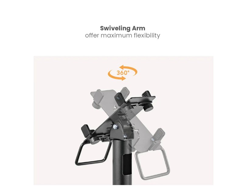 Roline stalak za POS uređaj, Swivel & Tilt, crni