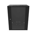 Canovate 15U 600x450x765 SINGLE zidni ormar s bočnim stranama koje se mogu otvoriti izvana, crni (WS3O-9-156DF)