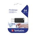 Verbatim USB2.0 PinStripe 64GB, crni