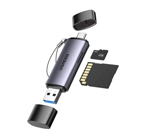 UGREEN čitač memorijskih kartica, TF/microSD/SD kartice, USB-C/USB-A