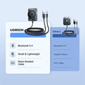 UGREEN bežični Audio receiver, Bluetooth, USB, 3.5mm, crni