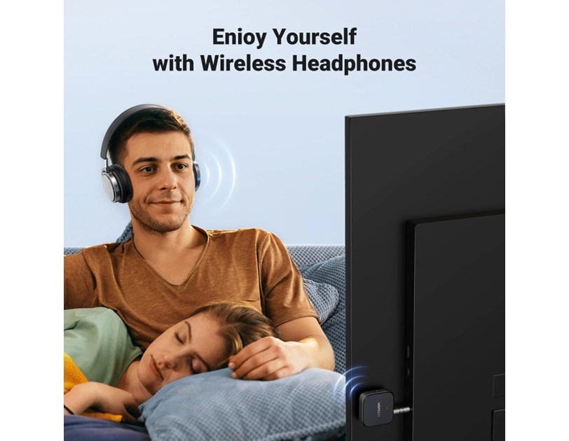 UGREEN Bežični Bežični Audio transmiter i receiver, Bluetooth, crni