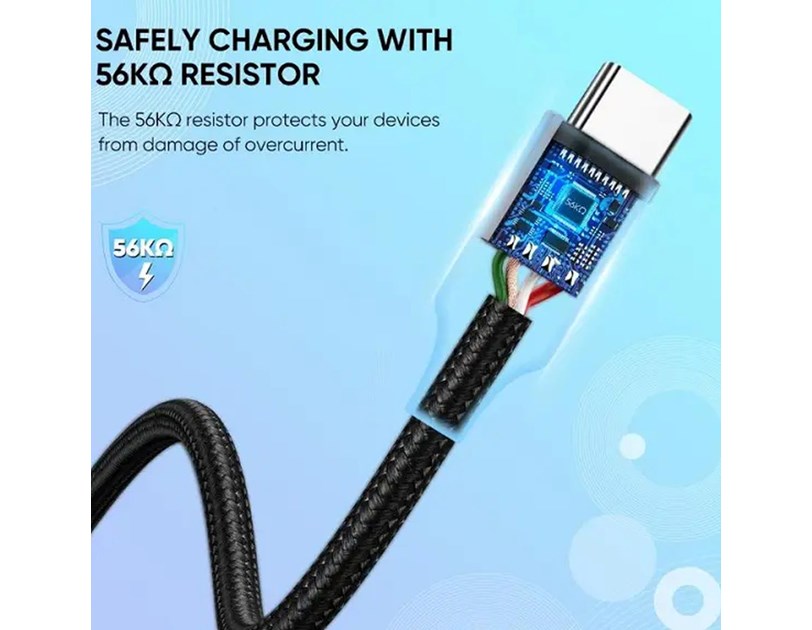 UGREEN USB-C (M) na USB-A (M) pleteni kabel MFi, 1m