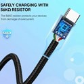 UGREEN USB-C (M) na USB-A (M) pleteni kabel MFi, 1m