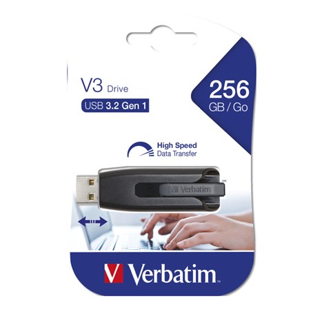 Verbatim V3 256GB USB3.2 Gen1, crni