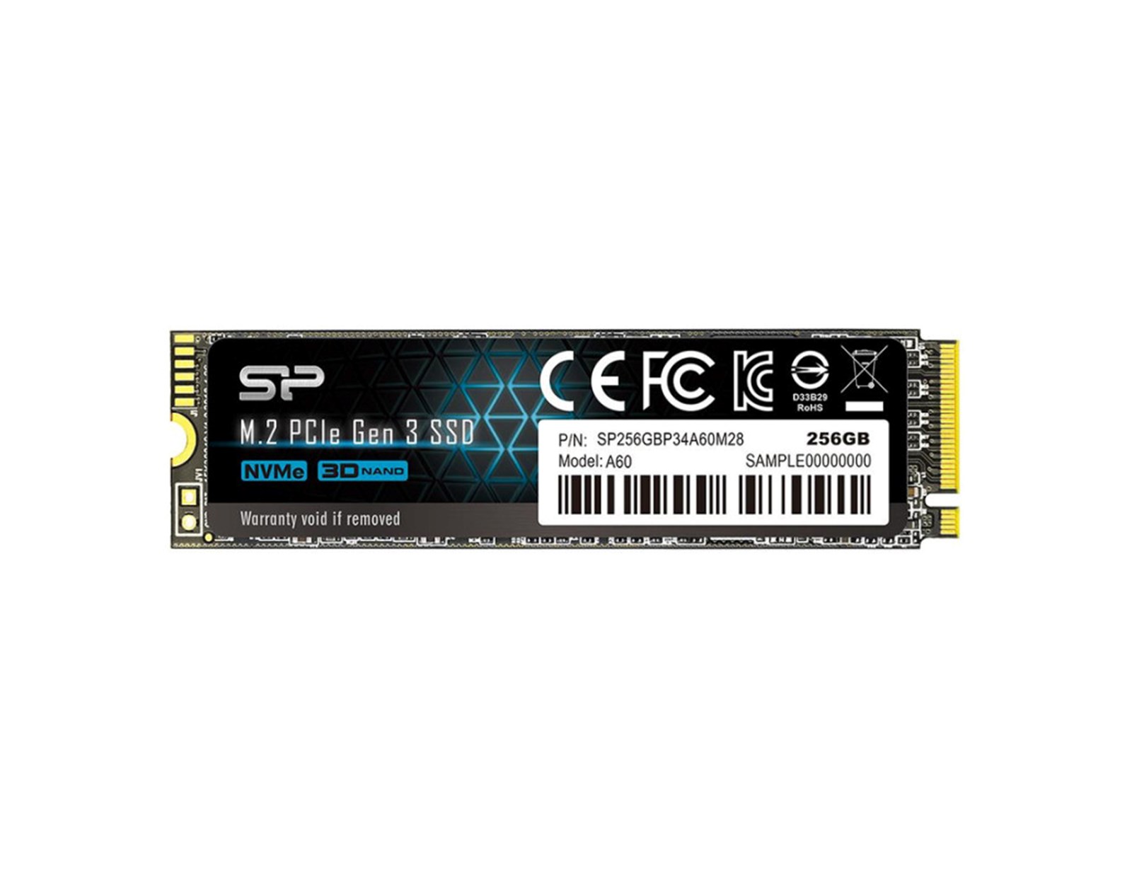 Silicon Power A60 256GB SSD M.2 2280 PCIe NVMe Gen3x4