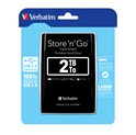 Verbatim 2.5" Store'n'Go 2TB vanjski HDD, USB3.0 Gen1, crni