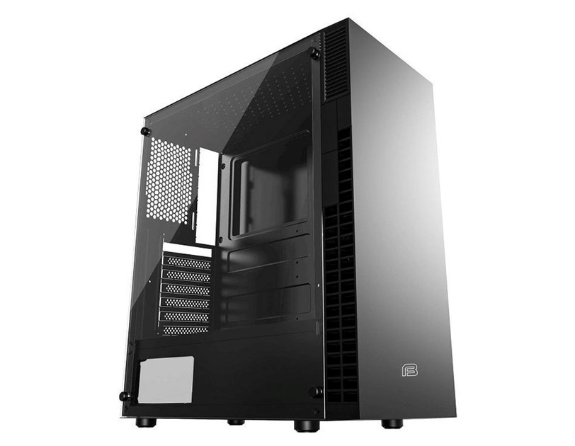 Bit Force SHADE AW-1 Gaming Midi Tower ATX kućište bez napajanja, crno