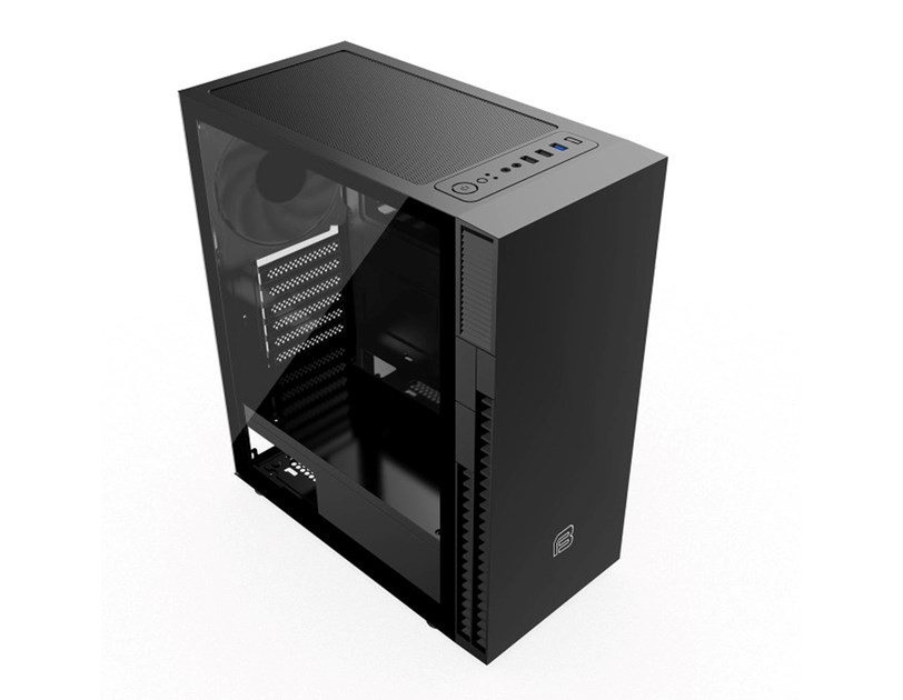 Bit Force SHADE AW-1 Gaming Midi Tower ATX kućište bez napajanja, crno
