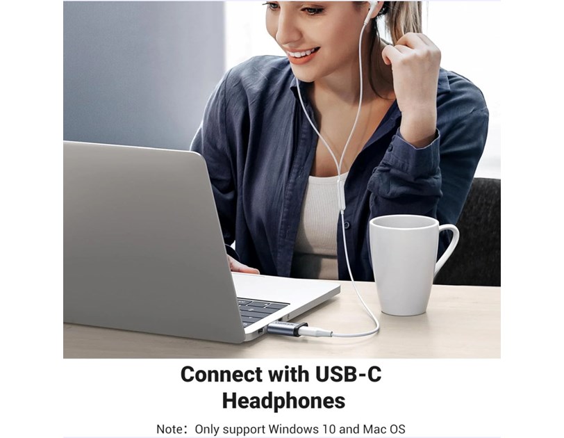 UGREEN adapter USB 3.1 C (Ž) na USB-A 3.0 (M), sivi