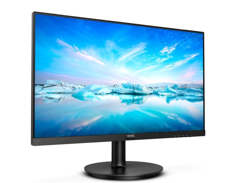 Philips 22" 221V8A/00 FHD (1920×1080) VA, 75Hz, 16:9, 4ms, 250 cd/m2, 3000:1, VGA/HDMI, zvučnici, crni