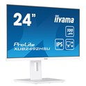 IIYAMA 24" XUB2492HSU-W6 FHD (1920×1080) IPS, Pivot, 100Hz, 16:9, 0.4ms, 250 cd/m2, 1300:1, HDMI/DP, 4×USB-A, zvučnici, bijeli