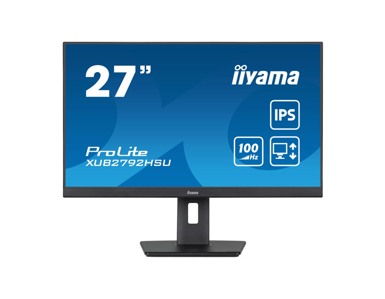 IIYAMA 27” XUB2792HSU-B6 FHD (1920x1080) IPS, 100Hz, 16:9, 0.4ms, 250 cd/m2, 1300:1, 1xHDMI/DPx1, 4xUSB-A, zvučnici, crni