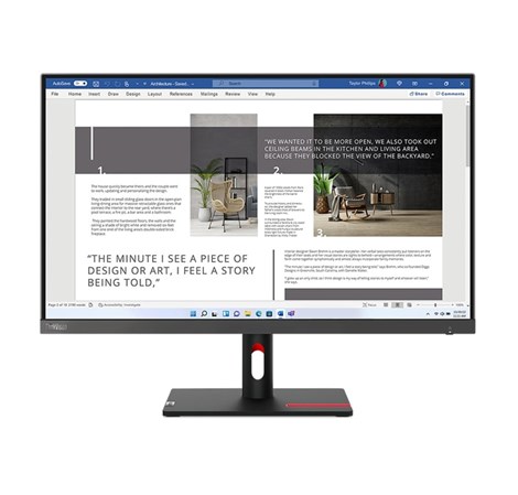 Lenovo 27" ThinkVision S27i-30 FHD (1920x1080) IPS, 100hz, 16:9, 4ms, 300 cd/m2, 1300:1, 2x HDMI, 1x VGA, crni (63DFKAT4EU)