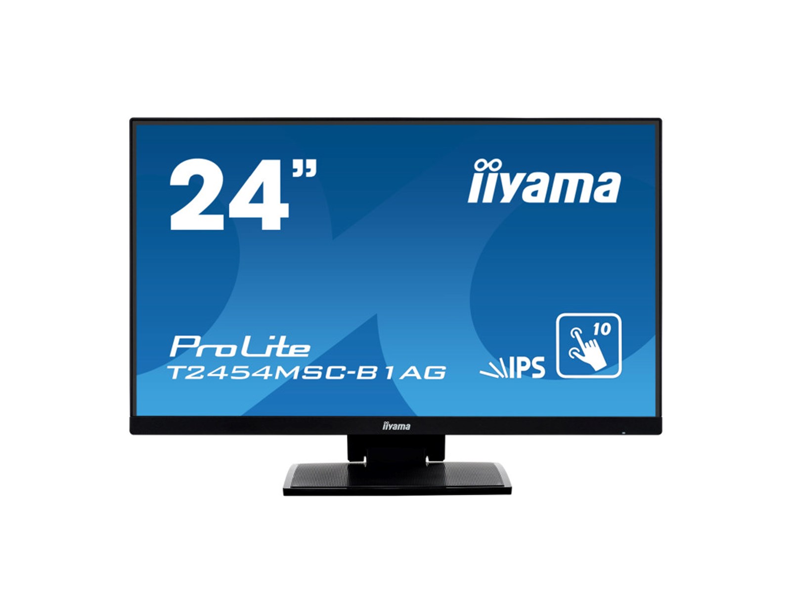 IIYAMA 24" T2454MSC-B1AG Touchscreen FHD (1920×1080) IPS LED, 16:9, 250 cd/m2, 1000:1, 1xVGA, 1xHDMI, 3xUSB-A, zvučnici, crni