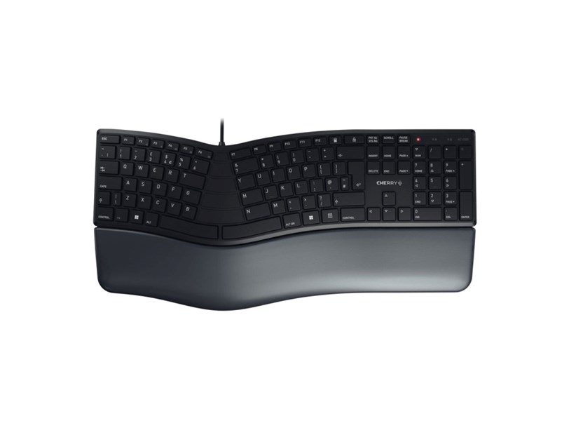 Cherry KC 4500 ergonomska tipkovnica, USB, crna