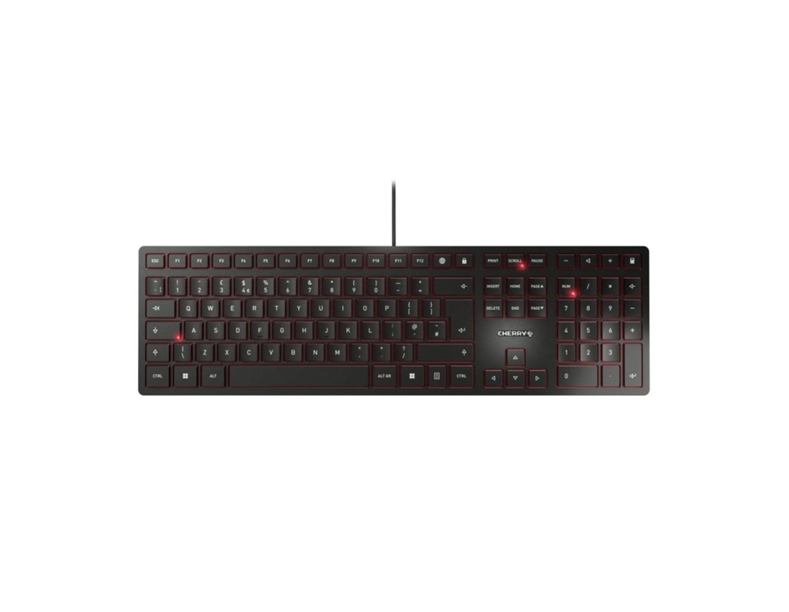Cherry KC 6000 Slim tipkovnica, USB, crna