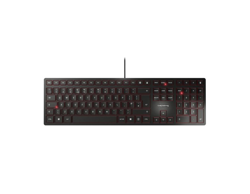 Cherry KC 6000 Slim tipkovnica, USB, crna