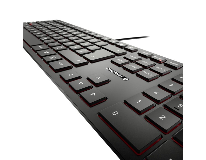 Cherry KC 6000 Slim tipkovnica, USB, crna