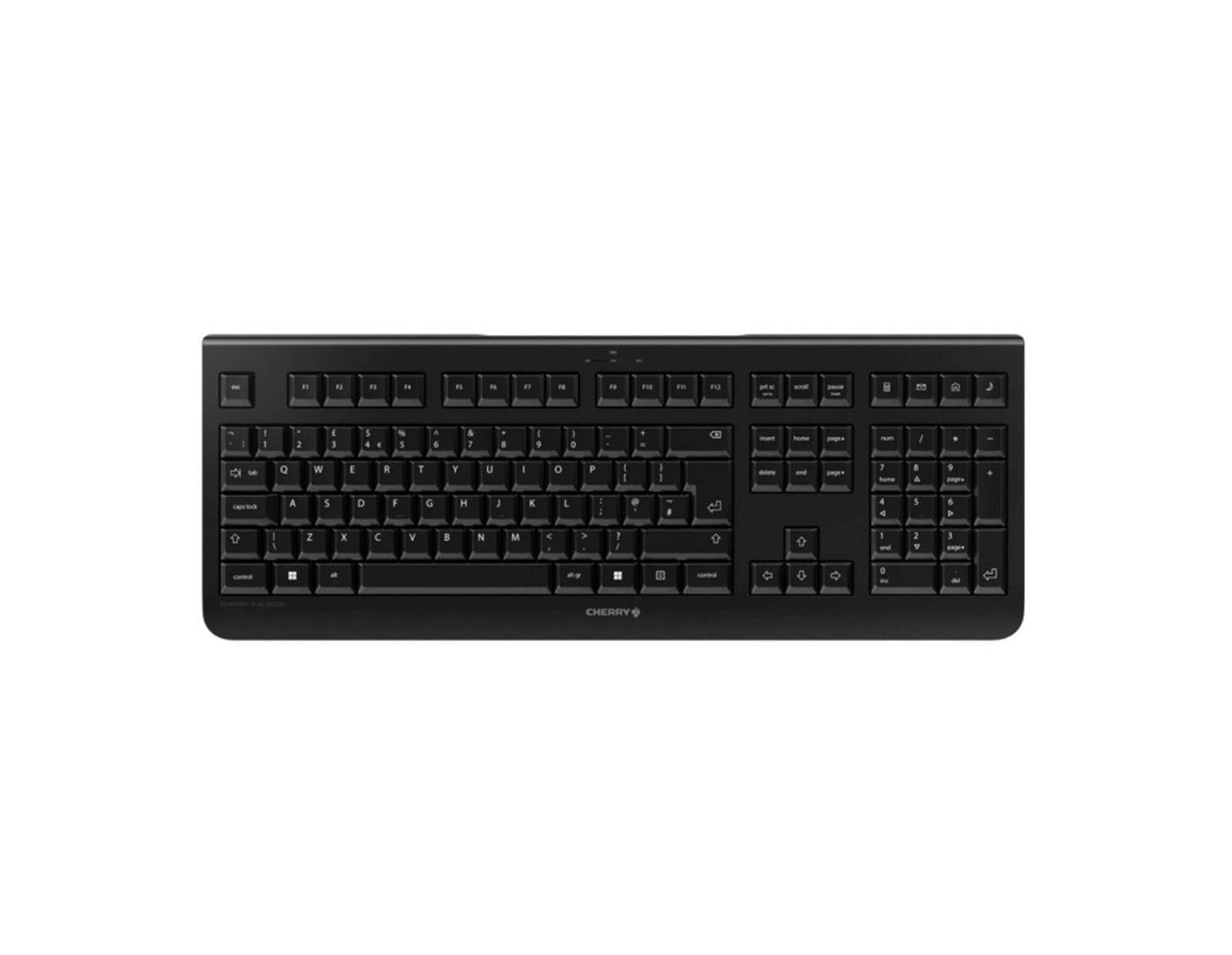 Cherry KW 3000 tiha bežična tipkovnica, crna