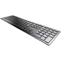 Cherry KW 9100 SLIM bežična/BT tipkovnica, AES-128 enkripcija, crna