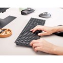 Cherry KW 9100 SLIM bežična/BT tipkovnica, AES-128 enkripcija, crna