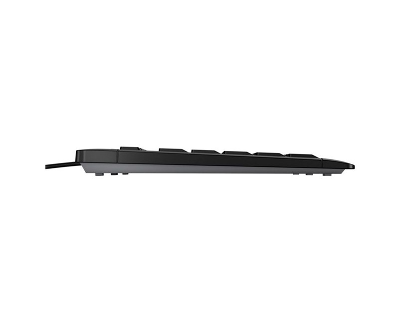 Cherry Stream tiha vodootporna tipkovnica, USB, crna
