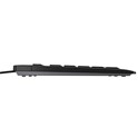 Cherry Stream tiha vodootporna tipkovnica, USB, crna