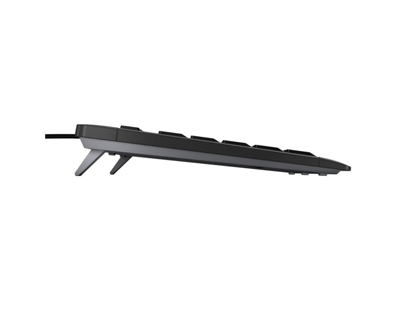 Cherry Stream tiha vodootporna tipkovnica, USB, crna