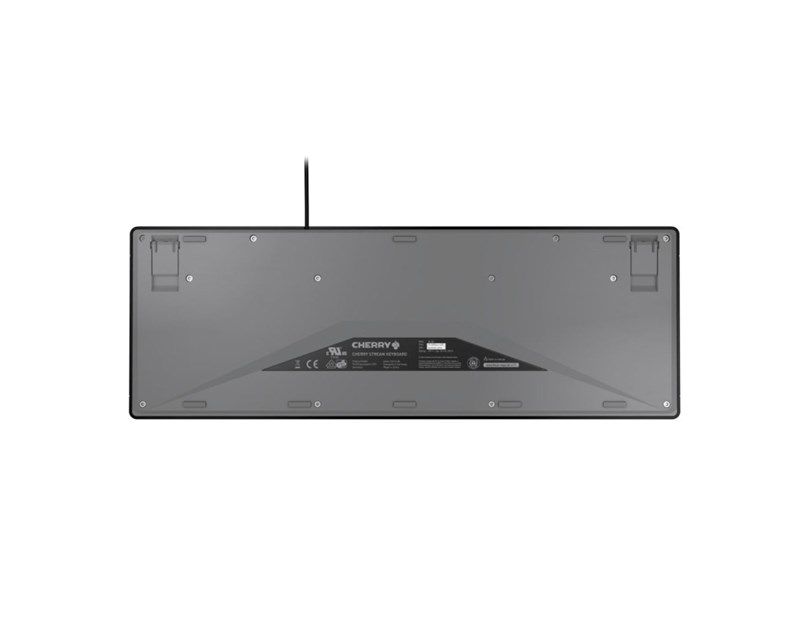 Cherry Stream tiha vodootporna tipkovnica, USB, crna