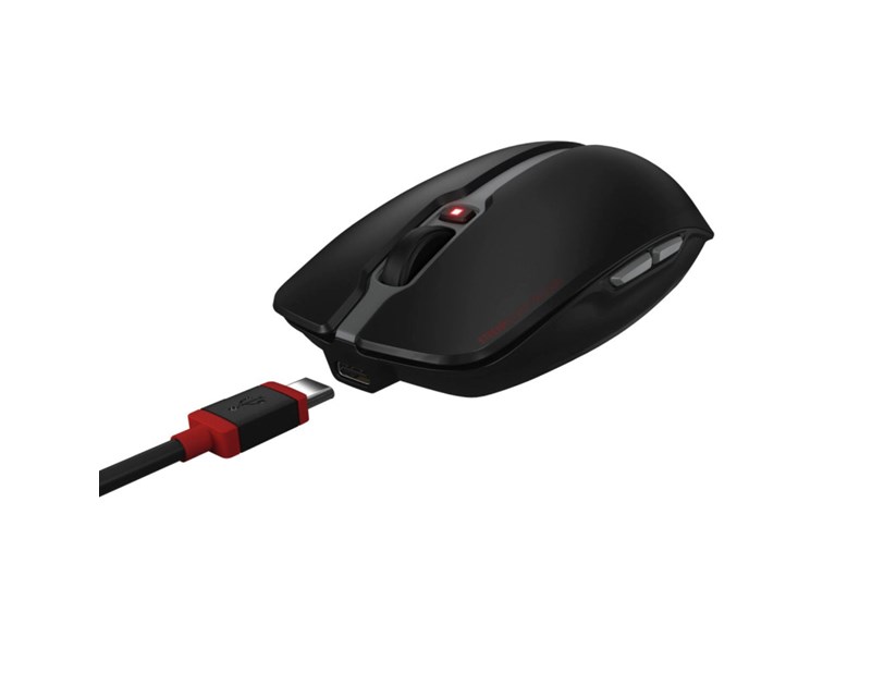Cherry Stream Desktop Recharge tiha bežična tipkovnica + miš, crna