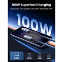 UGREEN USB-C (M) na USB-C (M), 100W, 5A, pleteni kabel MFi, 1m