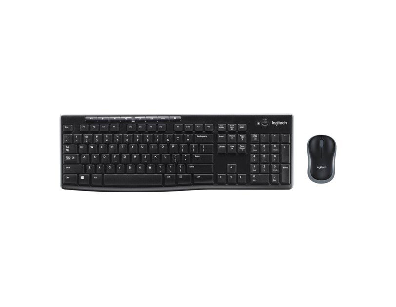 Logitech MK270 bežična tipkovnica+miš, USB, crna (920-004532)