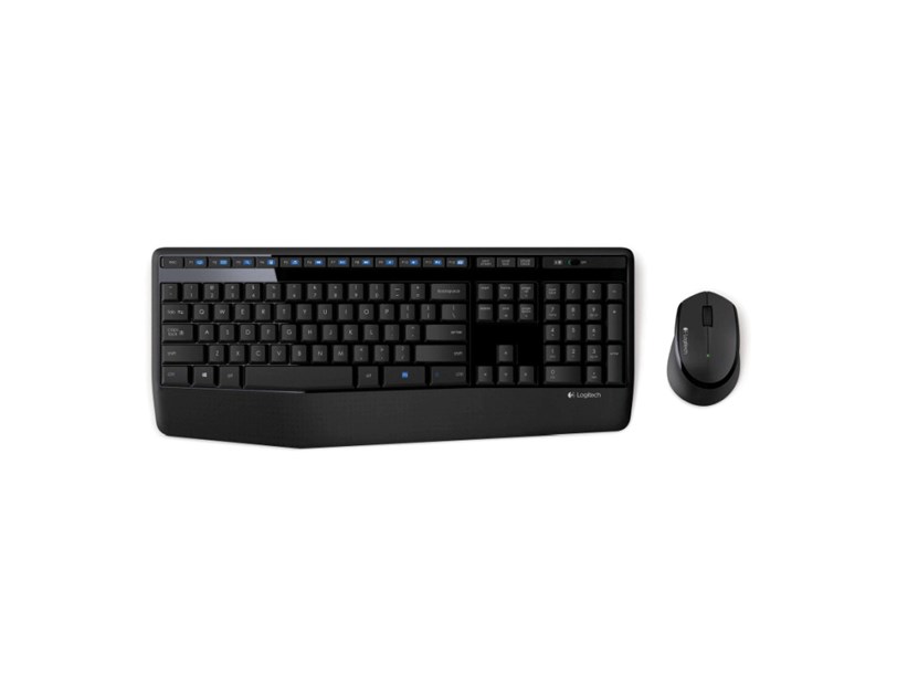 Logitech MK345 bežična tipkovnica+miš, USB, crna (920-006489)
