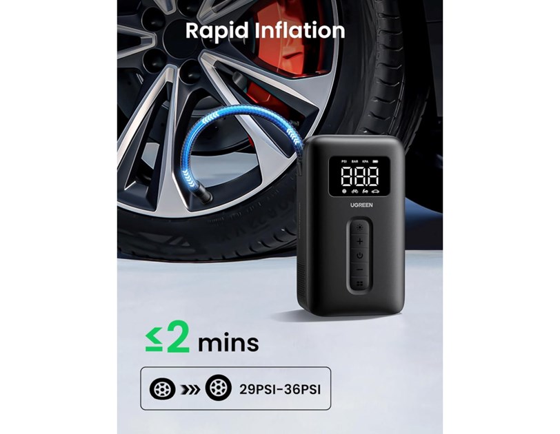 UGREEN CD259, 2x 2500mAh, električna zračna pumpa