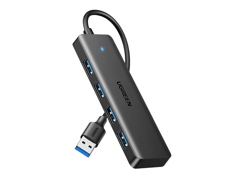 UGREEN 4-portni USB-A HUB 4xUSB-A 3.0, sivi
