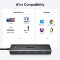 UGREEN 4-portni USB-A HUB 4xUSB-A 3.0, sivi