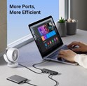 UGREEN 4-portni USB-A HUB 4xUSB-A 3.0, sivi