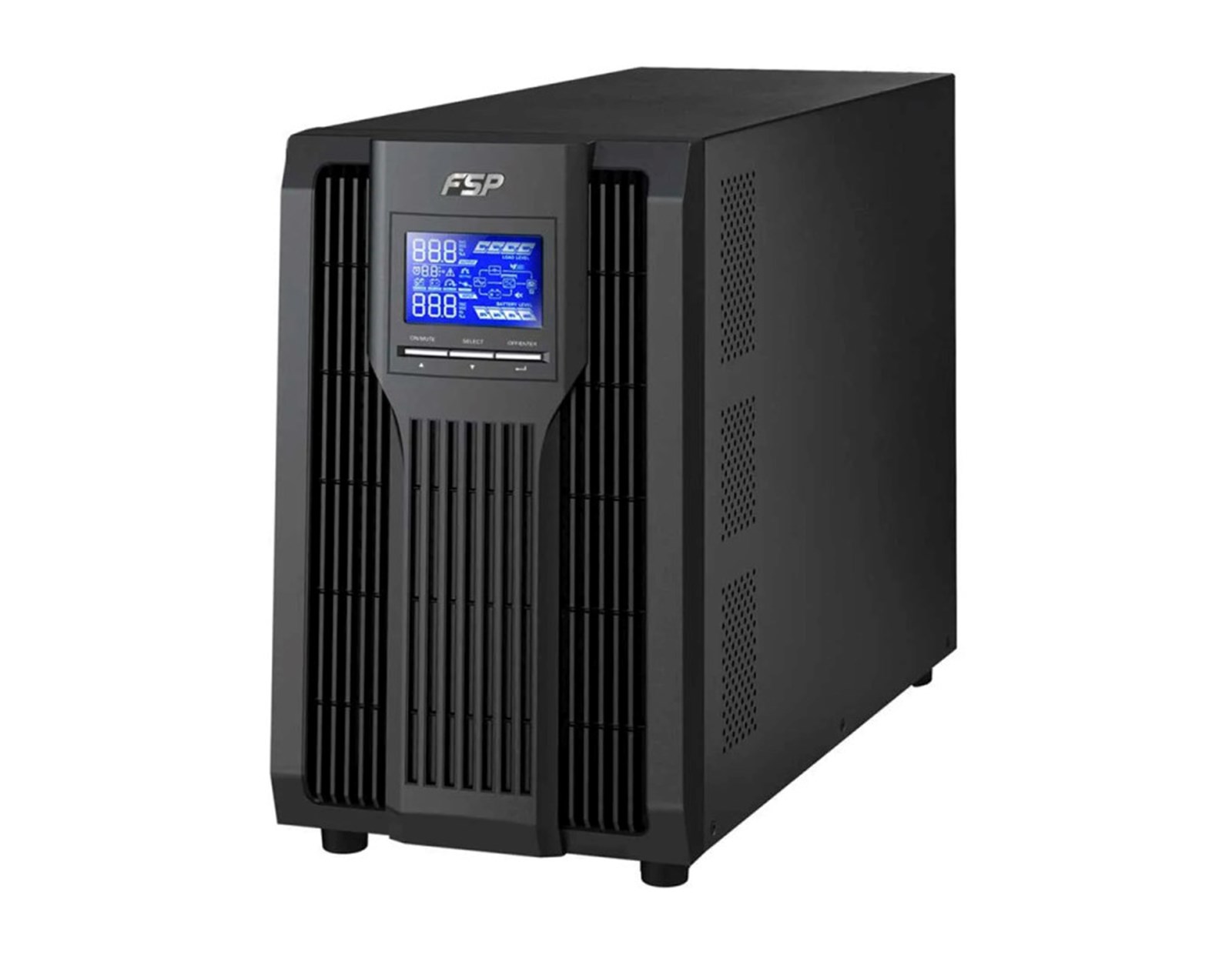 Fortron Source UPS Champ Tower 1000VA/900W, On-line double conversion, USB, RS-232, 3×IEC, 2×9Ah, 3.5min autonomija, LCD