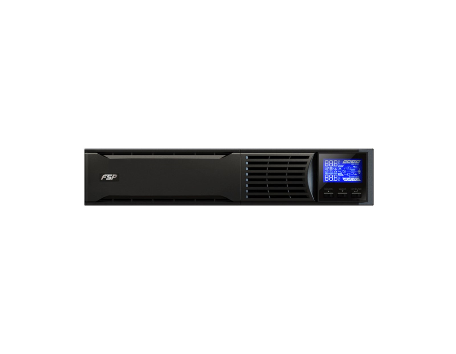 Fortron Source UPS Champ Rack 1000VA/900W, On-line double conversion, USB, RS-232, 3×Schuko, 2×9Ah, 3.2min autonomija, LCD