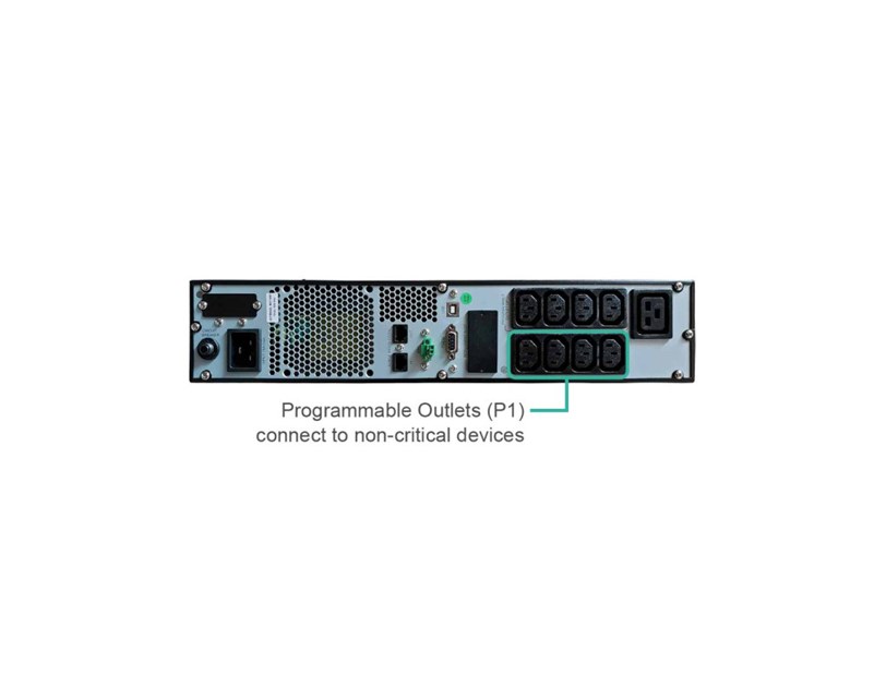 Fortron Source UPS Eufo Tower/Rack 3000VA/2700W, Line-interactive, USB, RS-232, EPO, 8×IEC, RJ11/RJ45, 6×9Ah, LCD