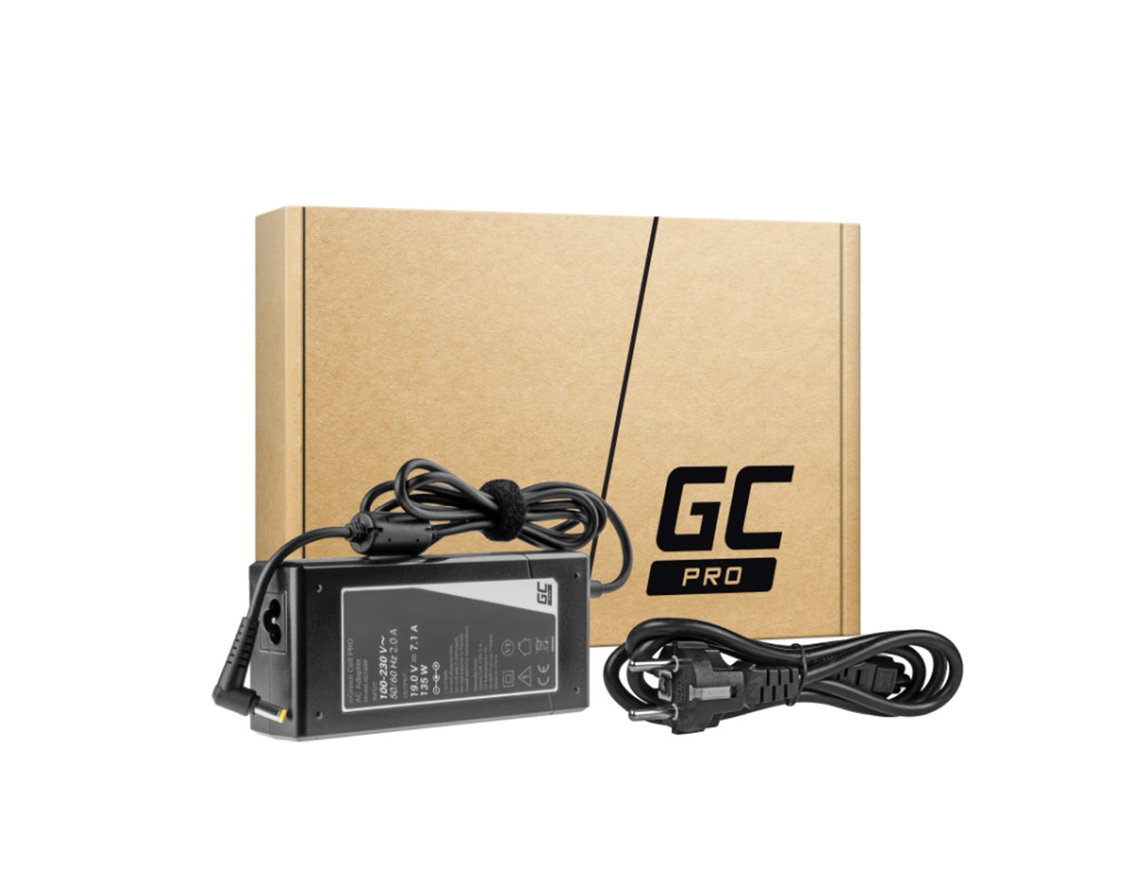 Green Cell (AD102P) AC adapter 135W za Acer prijenosnike, 19V/7.1A, 5.5-1.7mm