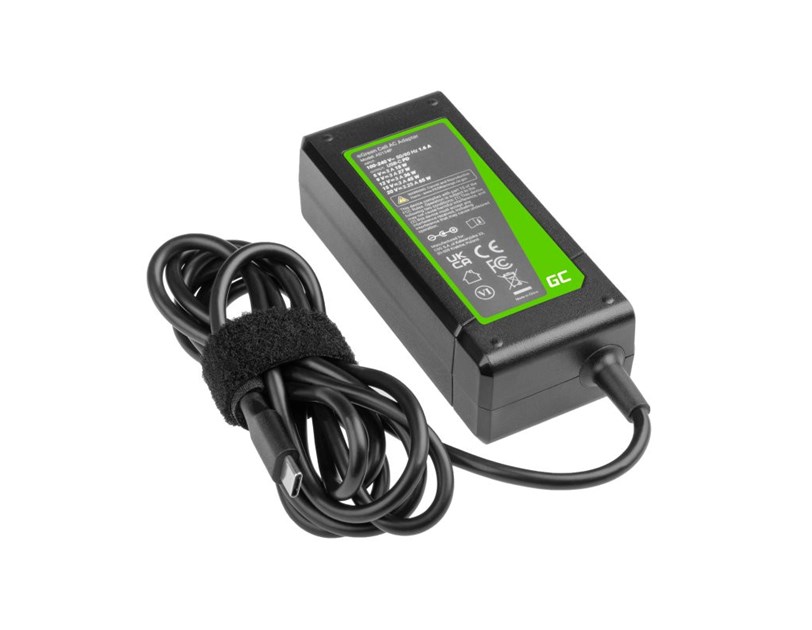 Green Cell (AD134P) USB-C 65W Punjač sa USB-C kabelom za Apple MacBook Pro 13, Asus ZenBook, HP Spectre, Lenovo ThinkPad