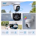 TP-Link Tapo C510W kamera 2K 3MP, H.264, 360°/130° Pan/Tilt, Full-Color Night Vision, microSD, dvosmjerni audio, detekcija pokreta, vodootporna IP65, Wi-Fi, Tapo app